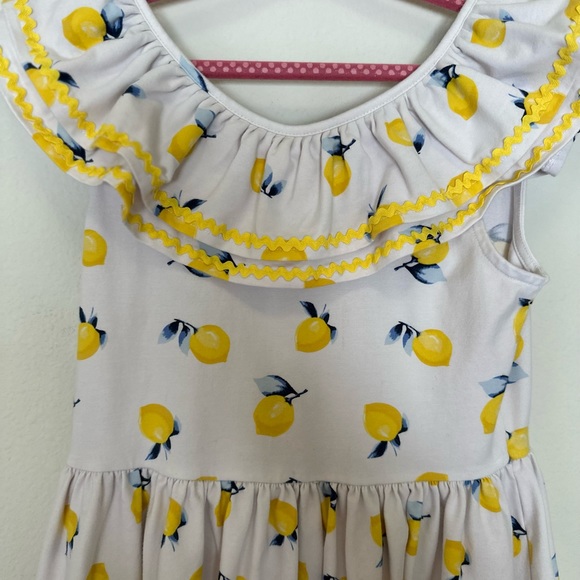 Janie & Jack Dress size 8. Lemon pattern. - Picture 4 of 4